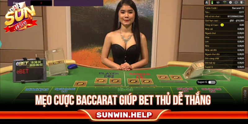 Kinh nghiệm chơi Baccarat có kiểm soát cho người mới